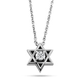 תליון מגן דוד בשיבוץ יהלומים טבעיים דגם S0014